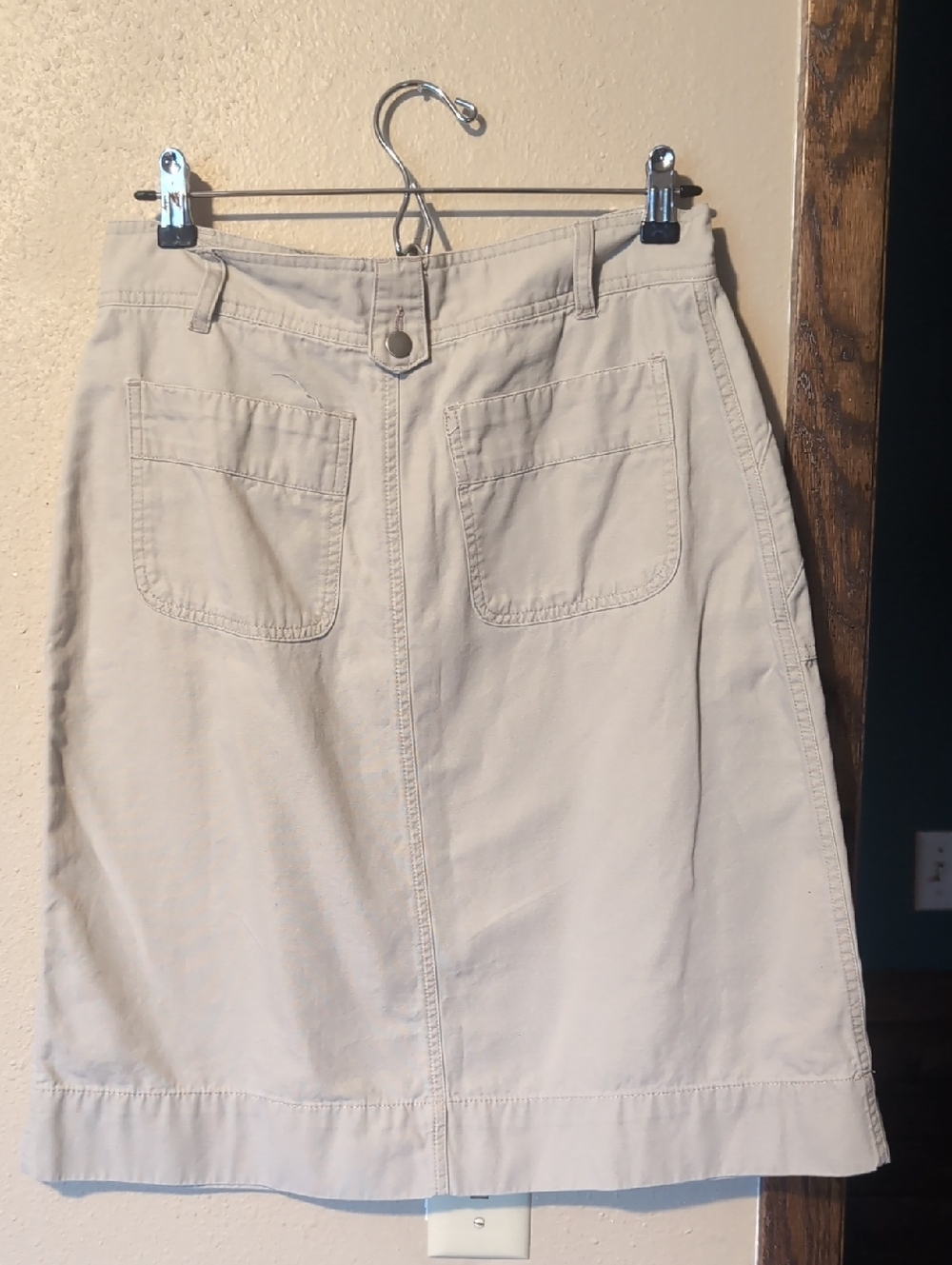 St. John's Bay A-Line Skirt in Light Beige - Picture 3 of 5